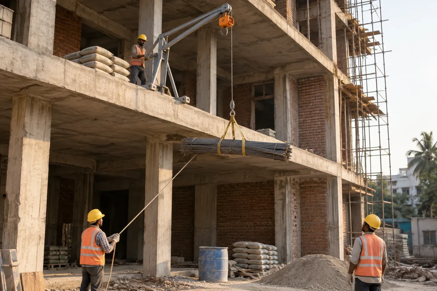 Clutch Hoist in use